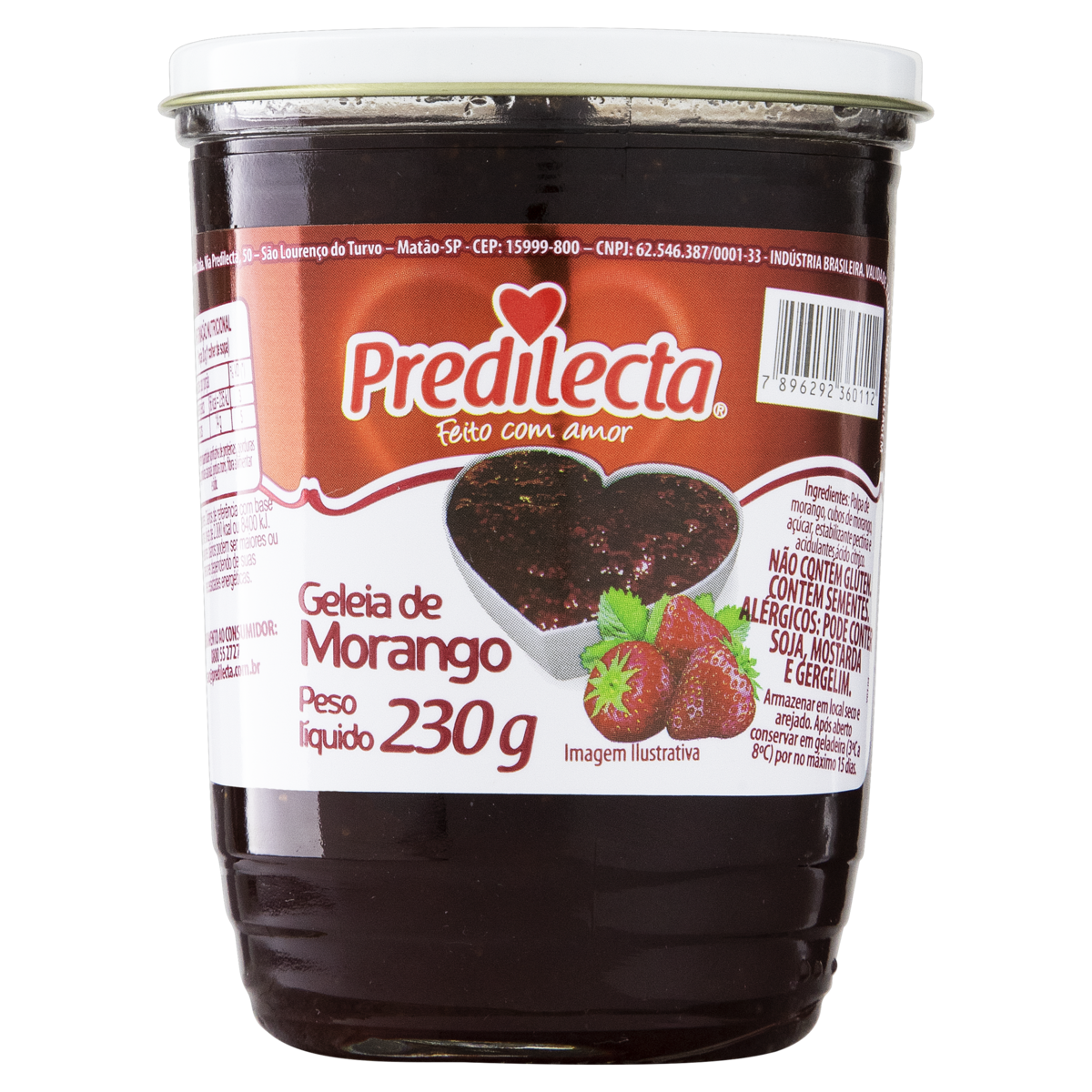 Geleia Morango Predilecta Vidro 230g