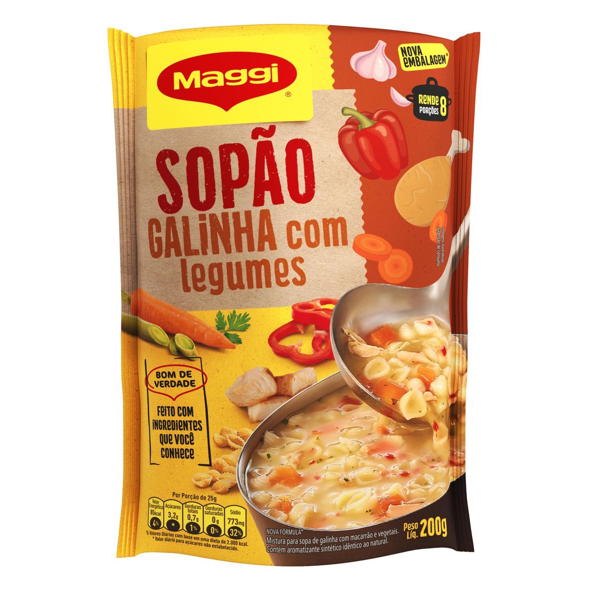 Sopão MAGGI Galinha com Legumes 200g