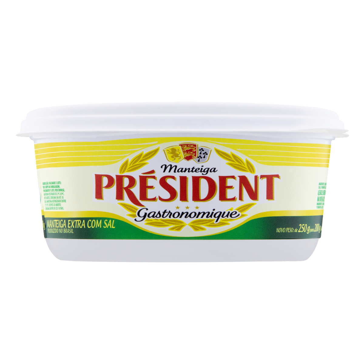 Manteiga Extra com Sal Président Gastronomique Pote 200g