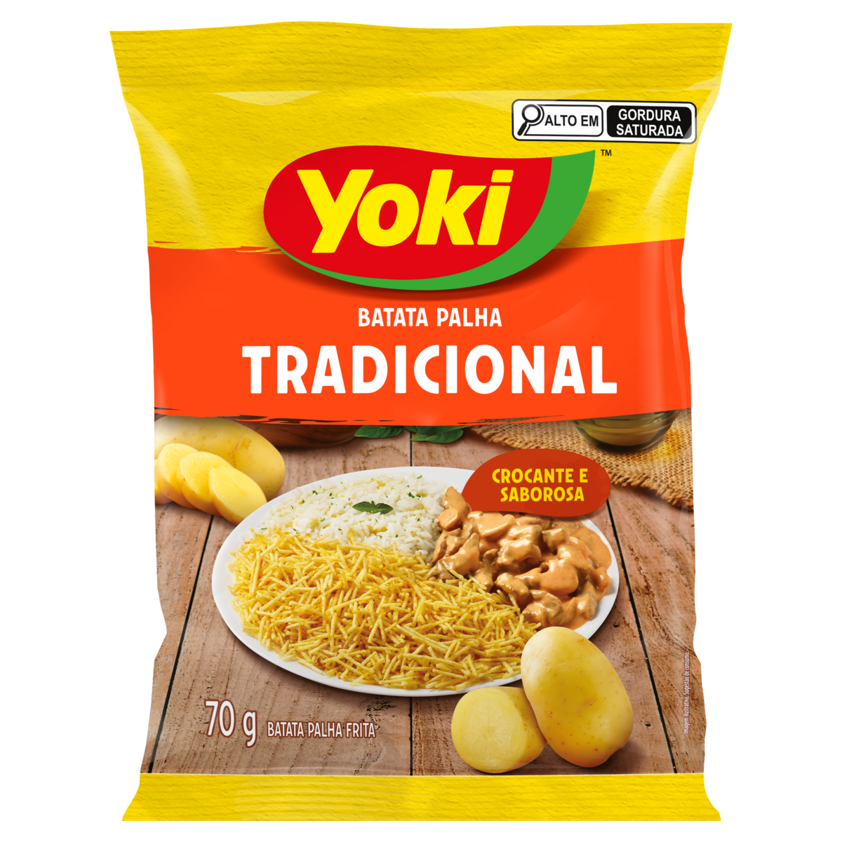 Batata Palha Tradicional Yoki Pacote 70g