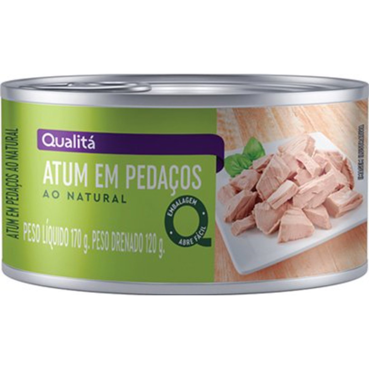 Atum em Pedaços ao Natural Qualitá Lata 170g