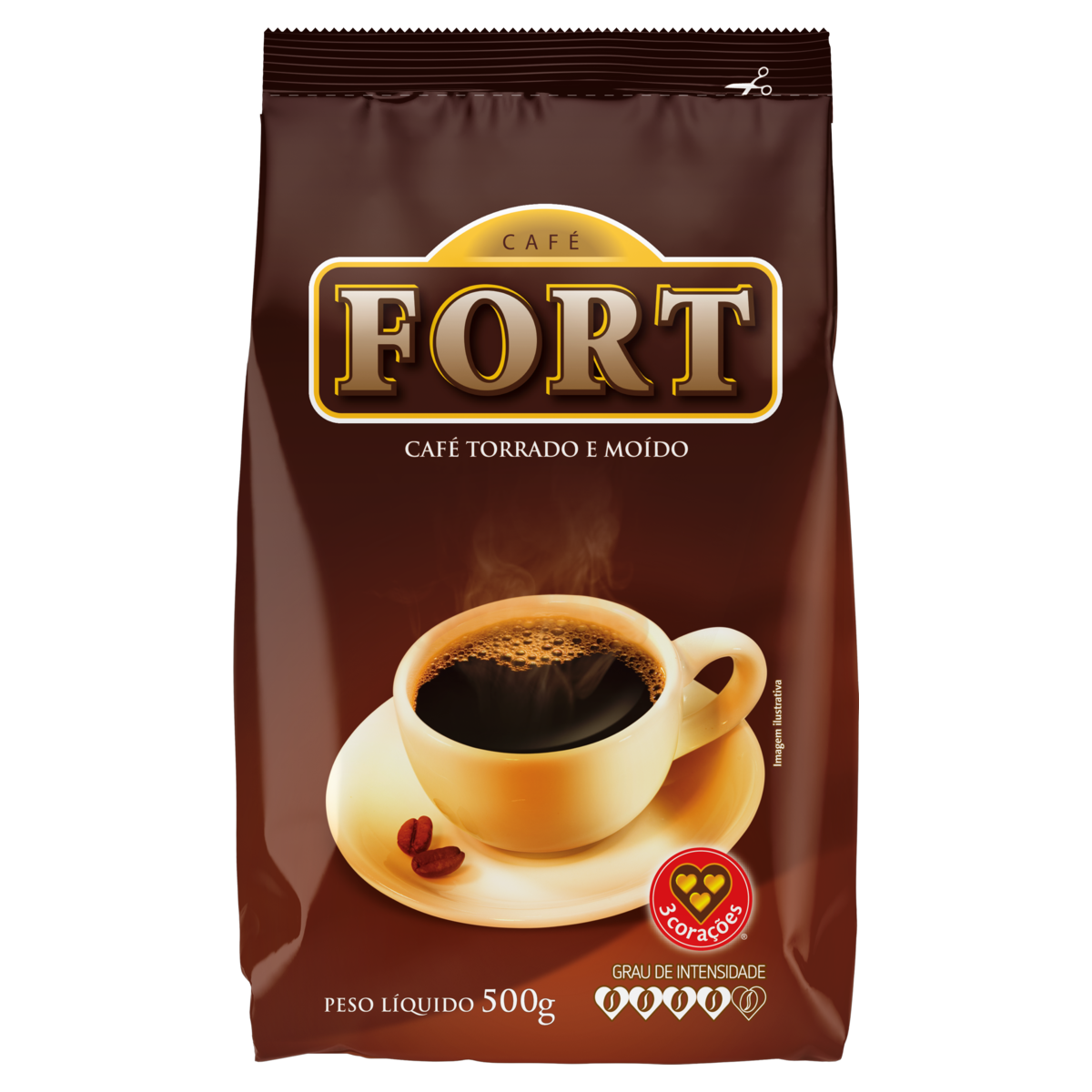 Café Torrado e Moído Fort Pacote 500g