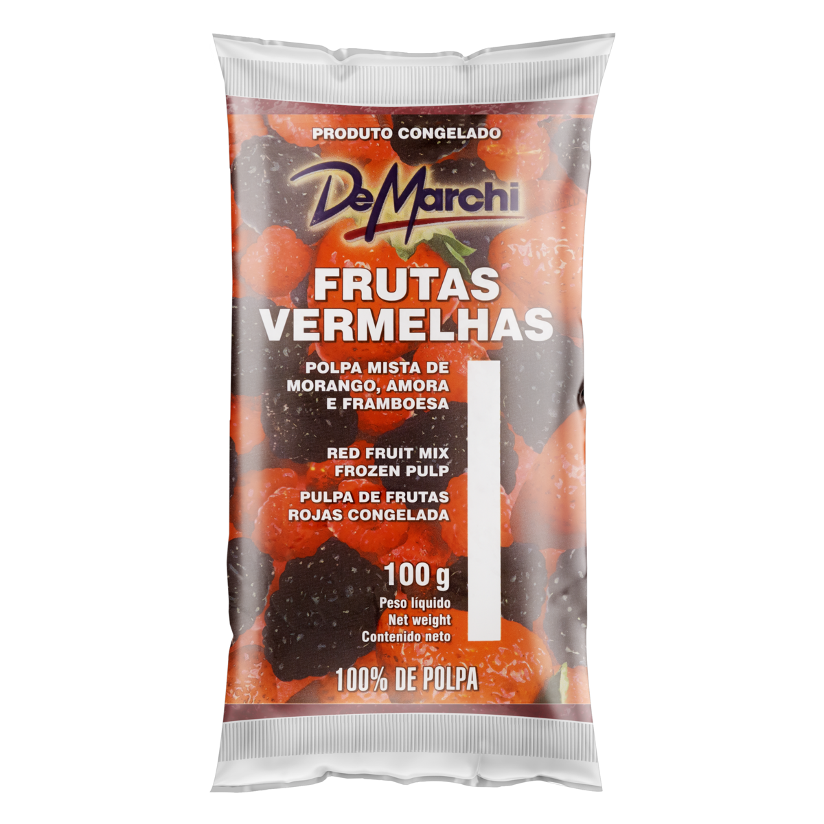 Polpa de Frutas Vermelhas De Marchi Pacote 100g