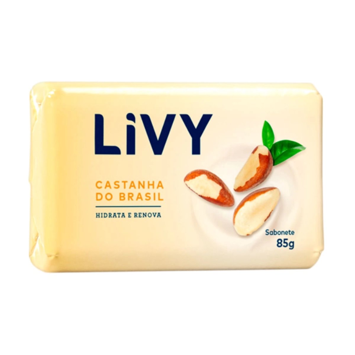 Sabonete Barra Castanha-do-Brasil Livy Envoltório 85g