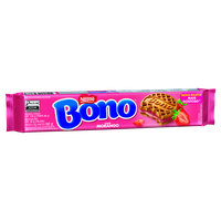 Biscoito Recheio Morango Bono Pacote 90g