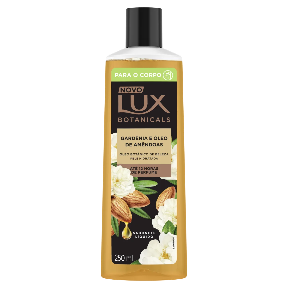 Sabonete Líquido Gardênia e Óleo de Amêndoas Lux Botanicals Frasco 250ml