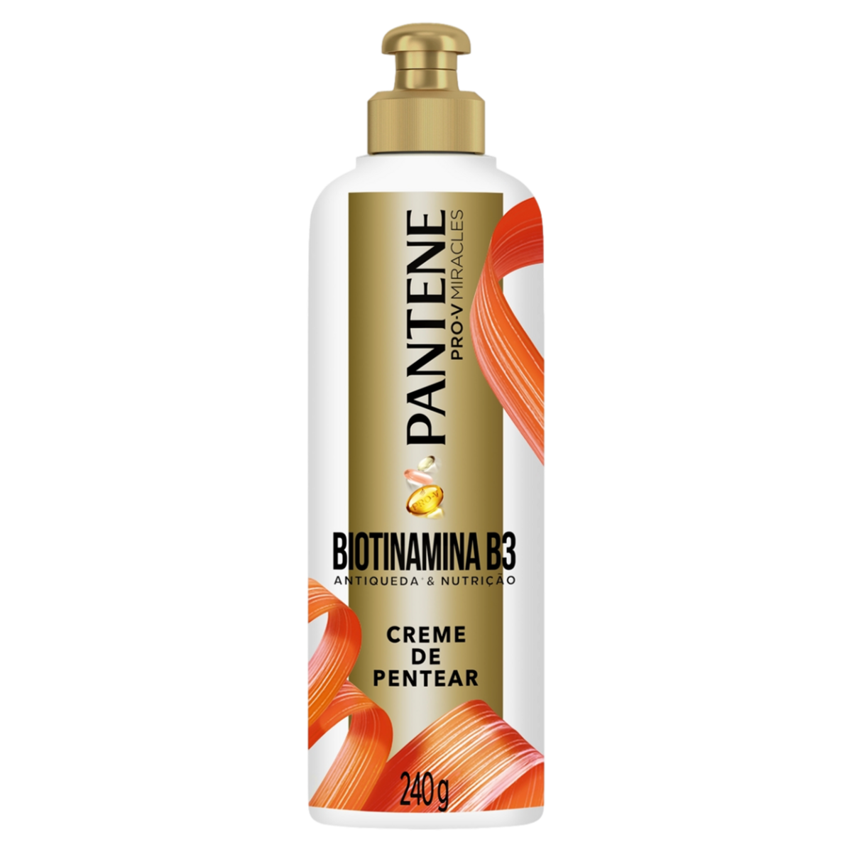 Creme para Pentear Antiquebra Pantene Biotinamina B3 Antiqueda & Nutrição Frasco 240g
