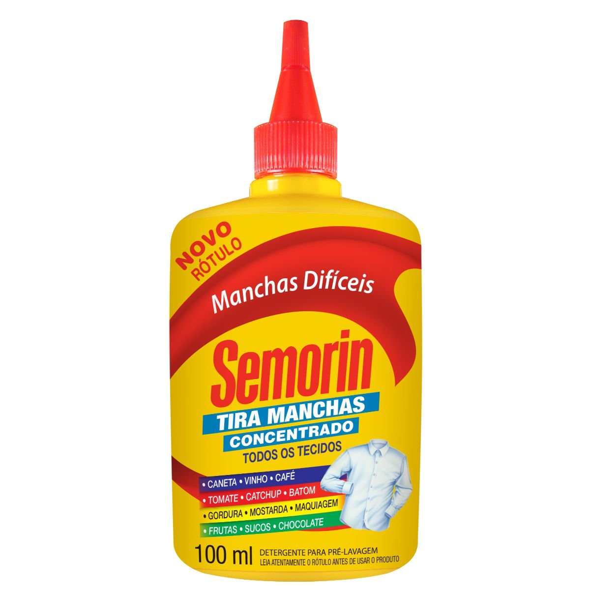 Tira-Manchas Líquido Pré-Lavagem Semorin Frasco 100ml