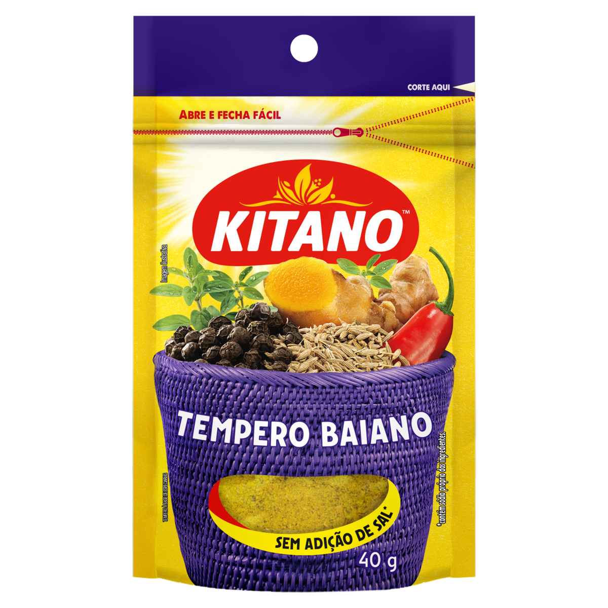 Tempero Baiano KITANO Pacote 40g