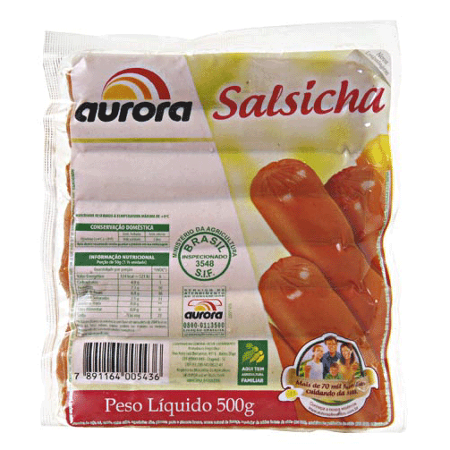Salsicha Hot Dog AURORA 500g