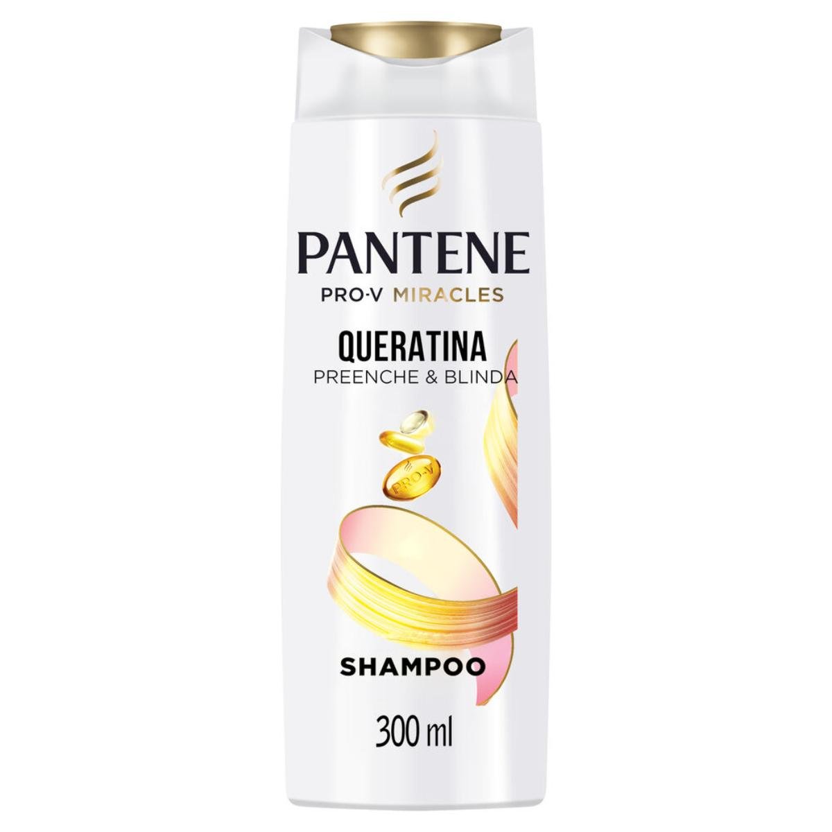 Shampoo Pantene Queratina Preenche & Blinda Frasco 300ml