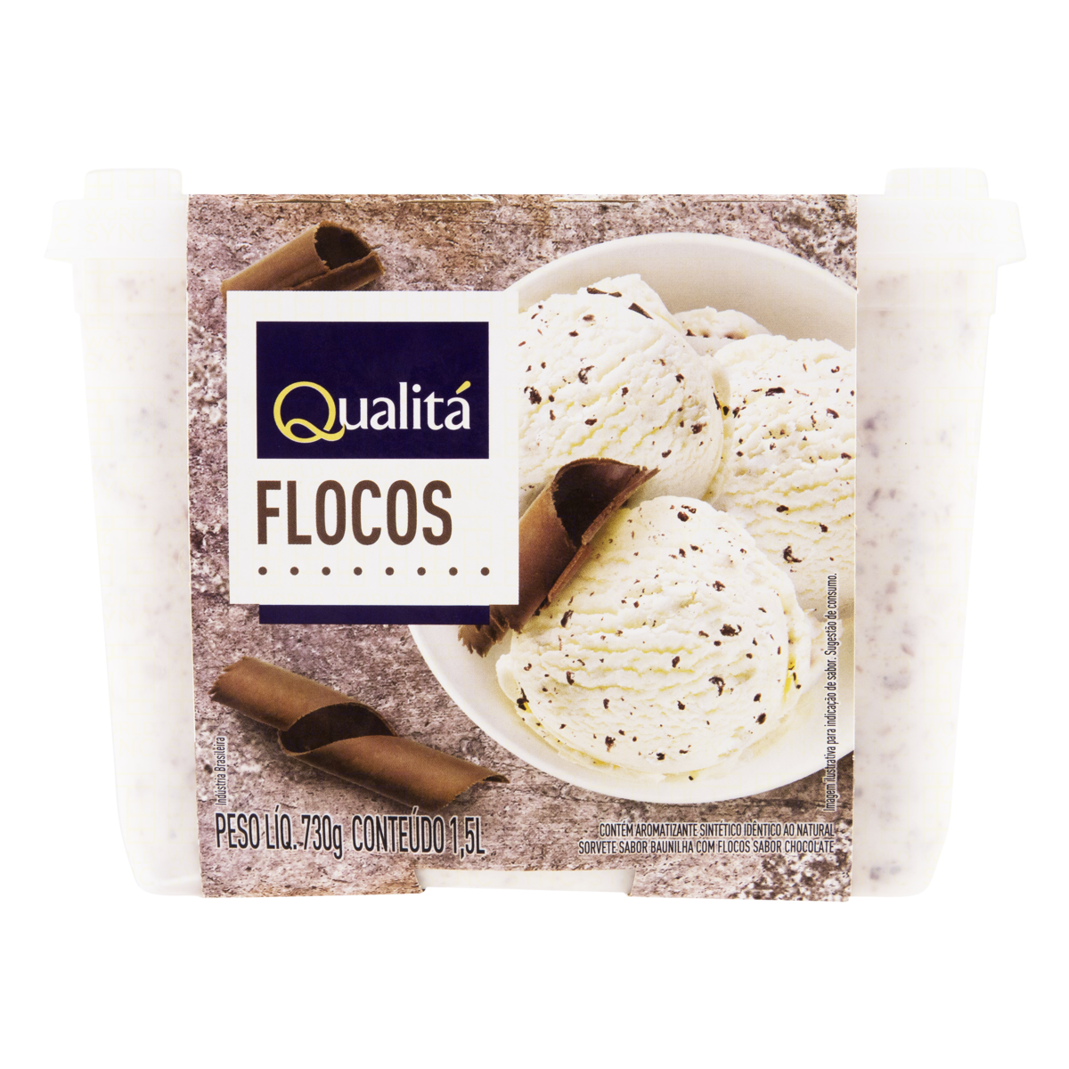Sorvete Flocos Qualitá Pote 1,5l