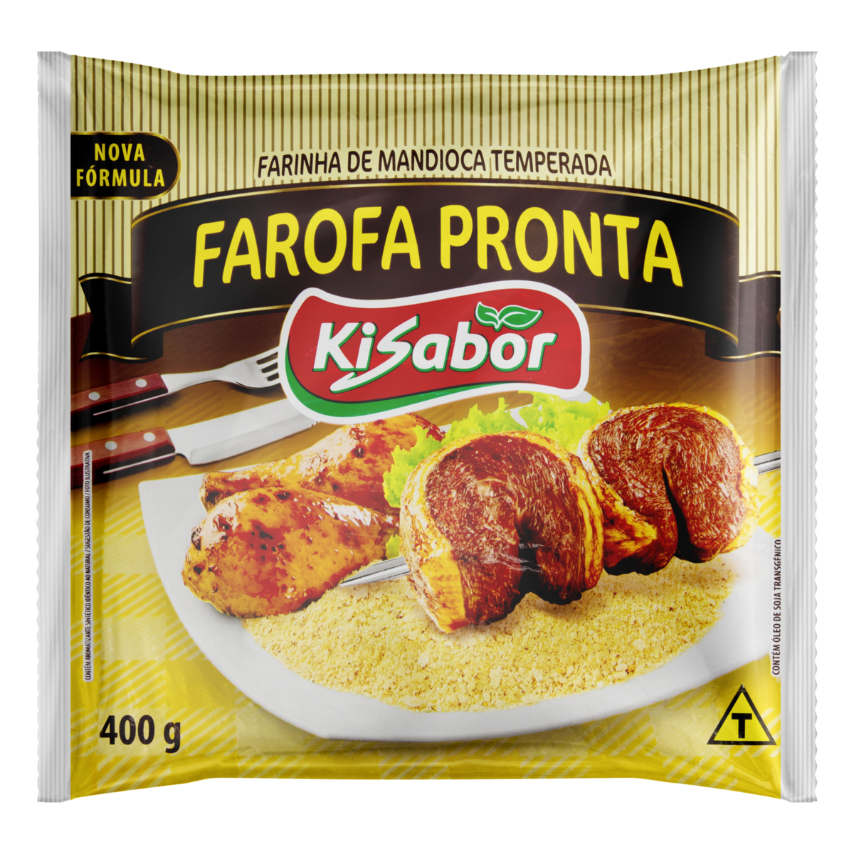 Farofa de Mandioca Kisabor Pacote 400g