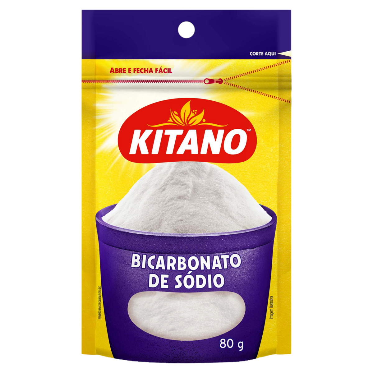 Bicarbonato de Sódio KITANO Pacote 80g