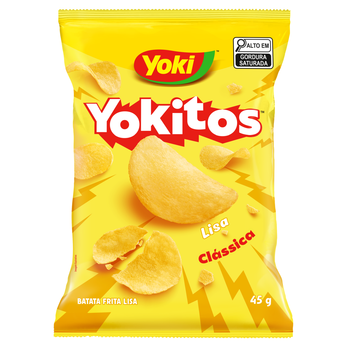Batata Frita Lisa YOKITOS Natural 45g
