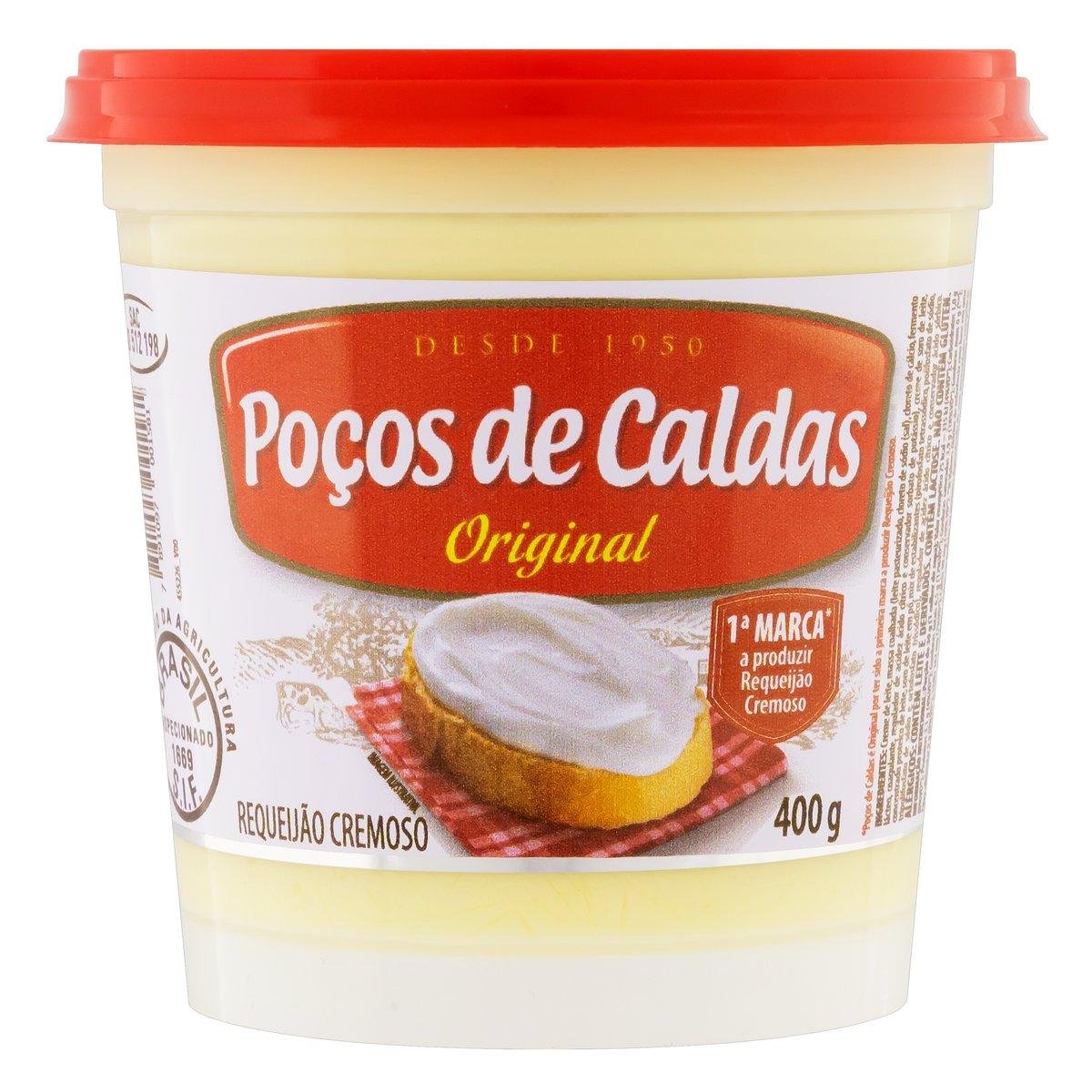 Requeijão Cremoso Poços de Caldas Pote 400g