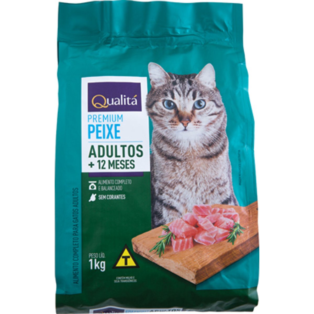 Ração para Gatos Adulto Sabor Peixe QUALITÁ 1kg