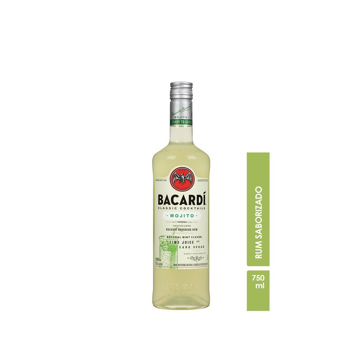 Rum Brasileiro Carta Branca Mojito Bacardi Garrafa 980ml