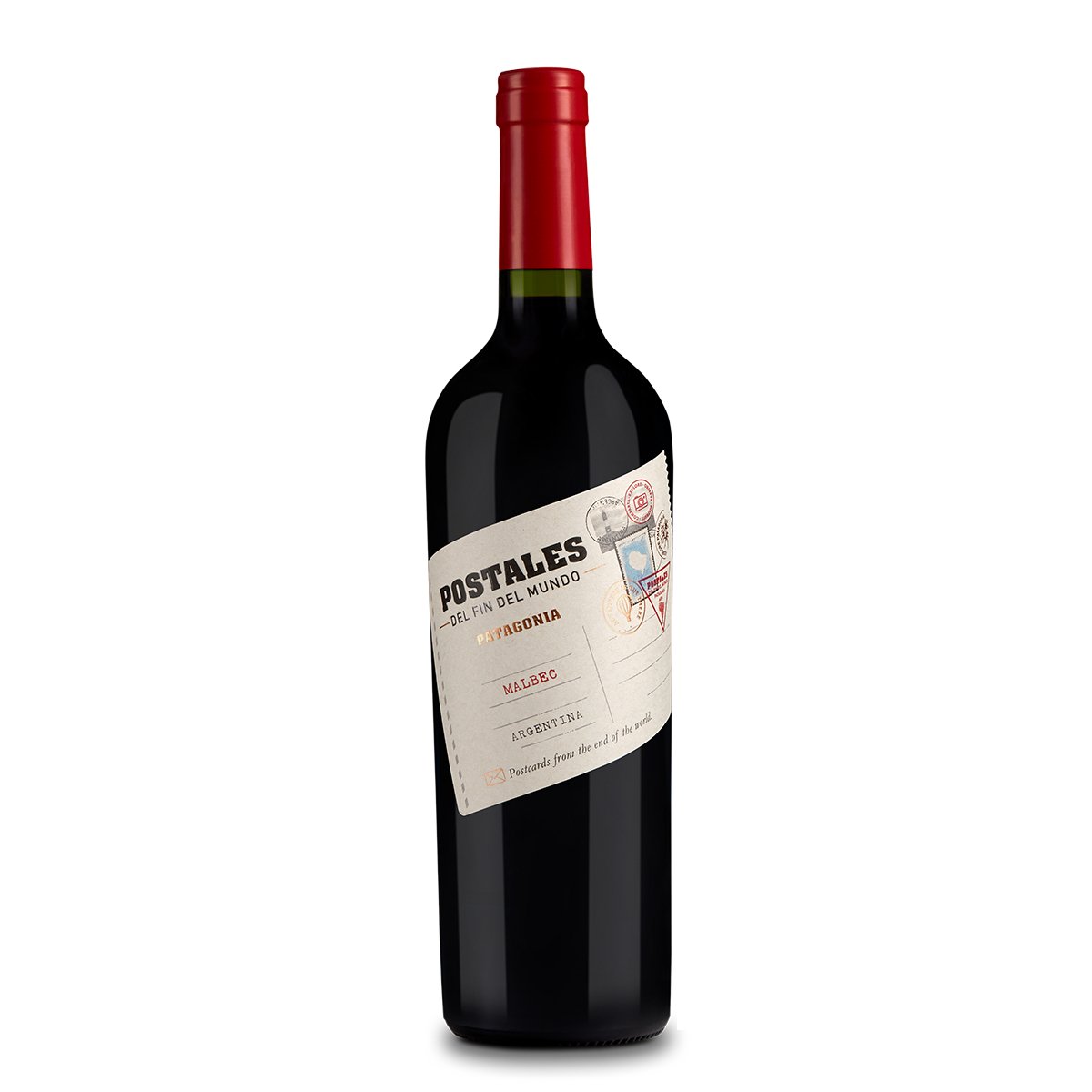 Vinho Tinto Argentino Los Postales Del Fin Del Mundo Malbec 750 Ml