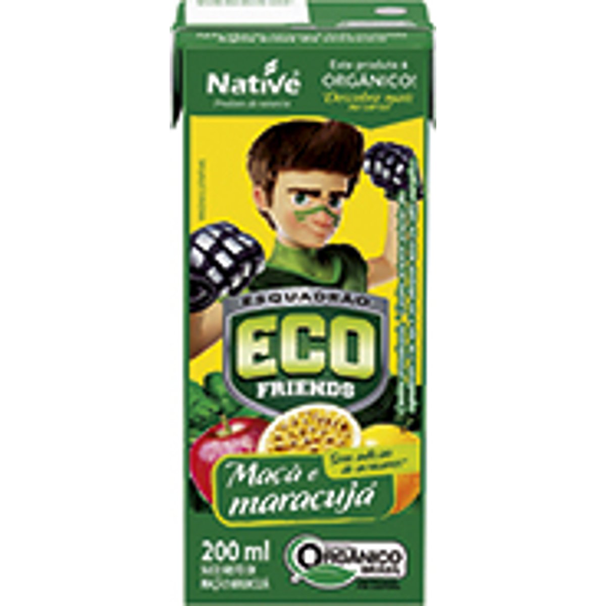 Néctar Orgânico Sabor Maçã e Maracujá NATIVE 200 g