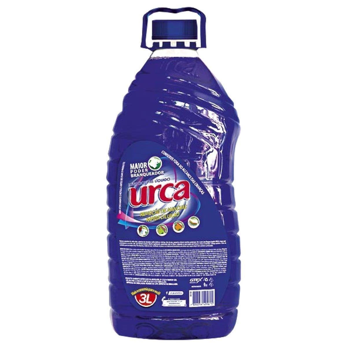 Lava-Roupas Líquido Azul Urca Maxx Galão 3l