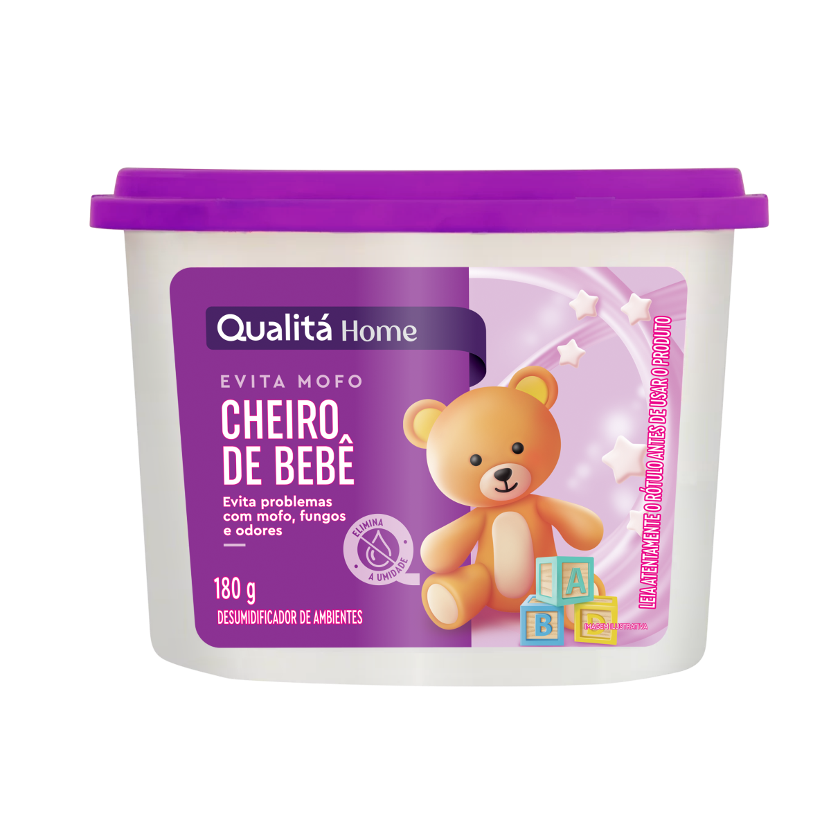 Evita Mofo Cheiro de Bebê Qualitá Home Pote 180g