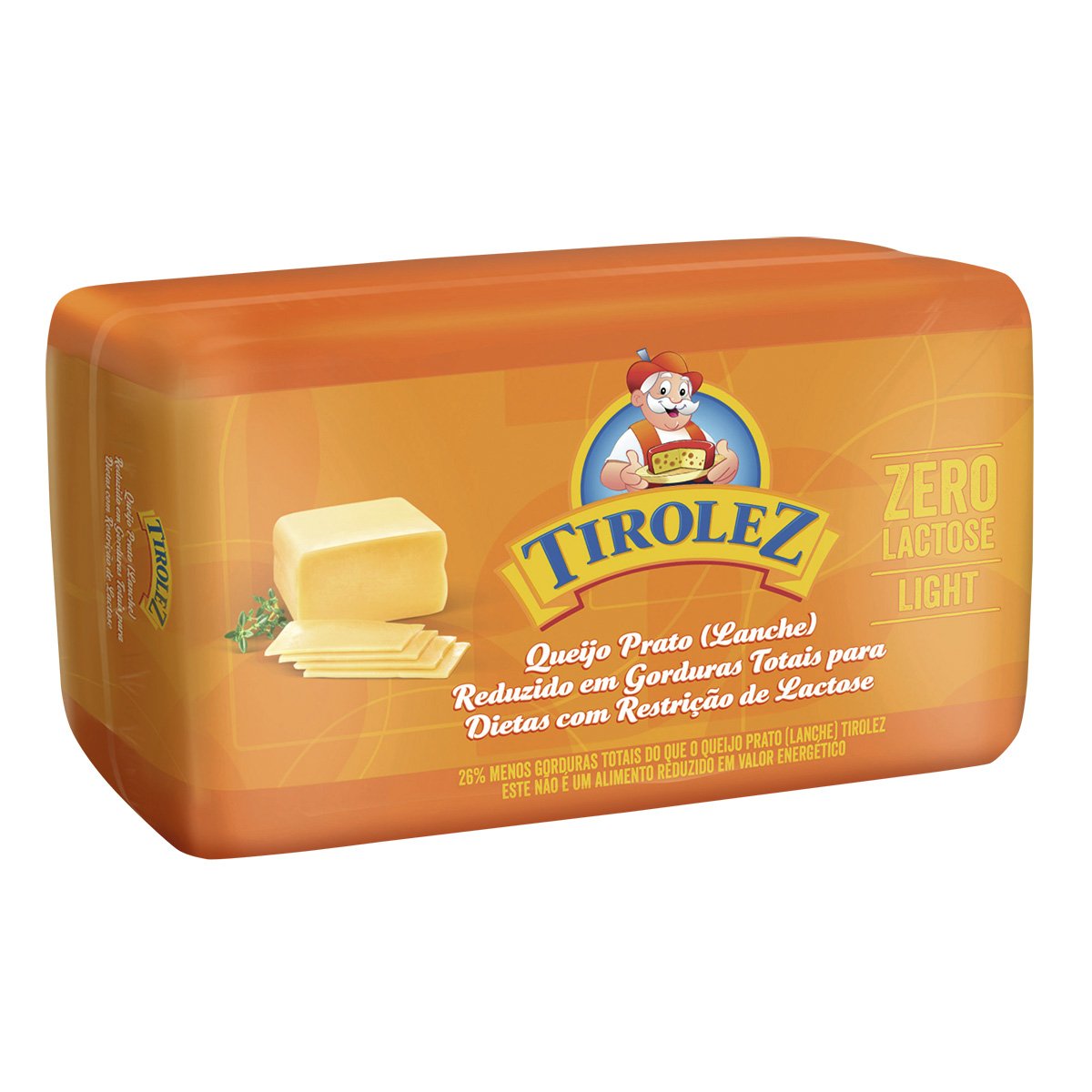 Queijo Prato Light Zero Lactose Fatiado 160g