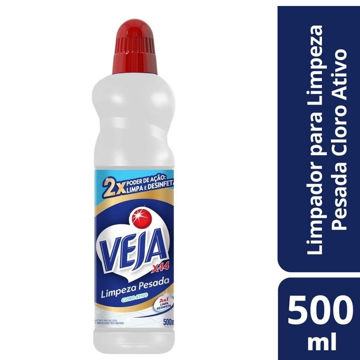 Limpador Limpeza Pesada Veja X-14 Frasco 500ml