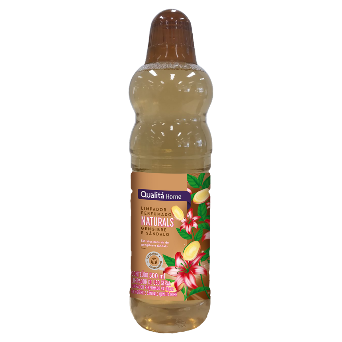 Limpador Perfumado Gengibre e Sândalo Qualitá Home Naturals Frasco 500ml