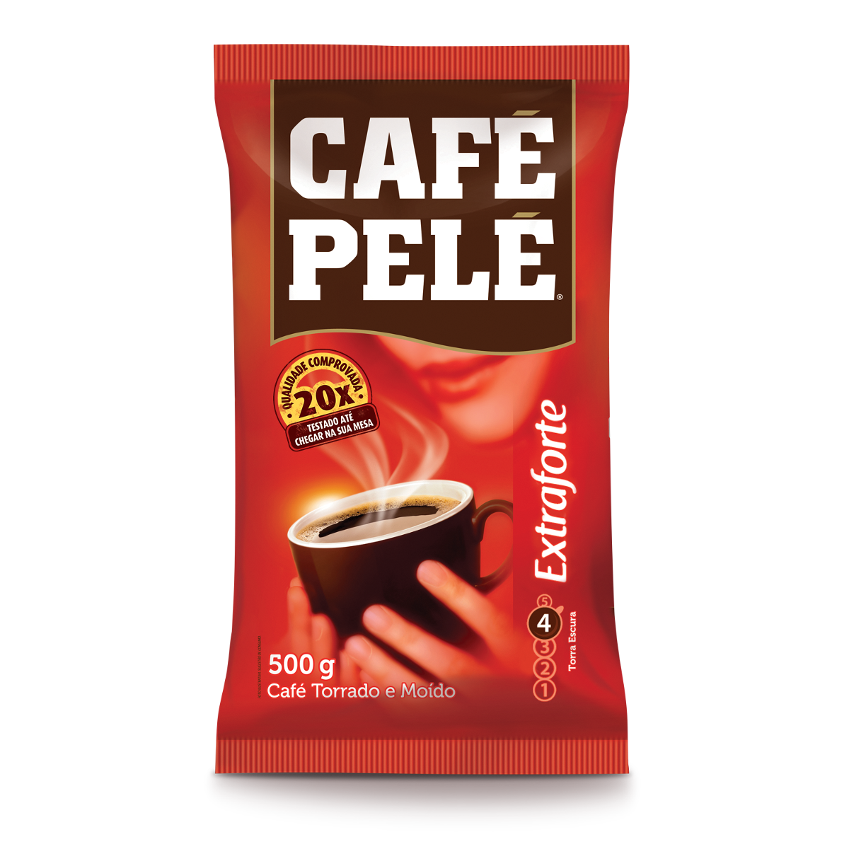 Café Torrado e Moído Extraforte Café Pelé Pacote 500g
