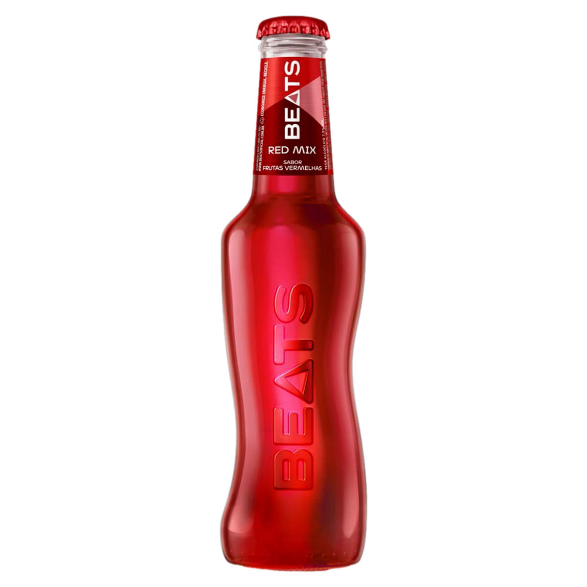 Bebida Mista Alcoólica Gaseificada Frutas Vermelhas Beats Red Mix Garrafa 269ml