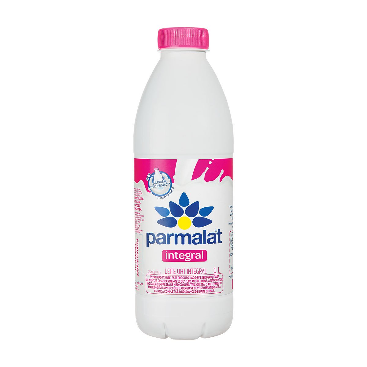 Leite UHT Integral Parmalat Garrafa 1 Litro