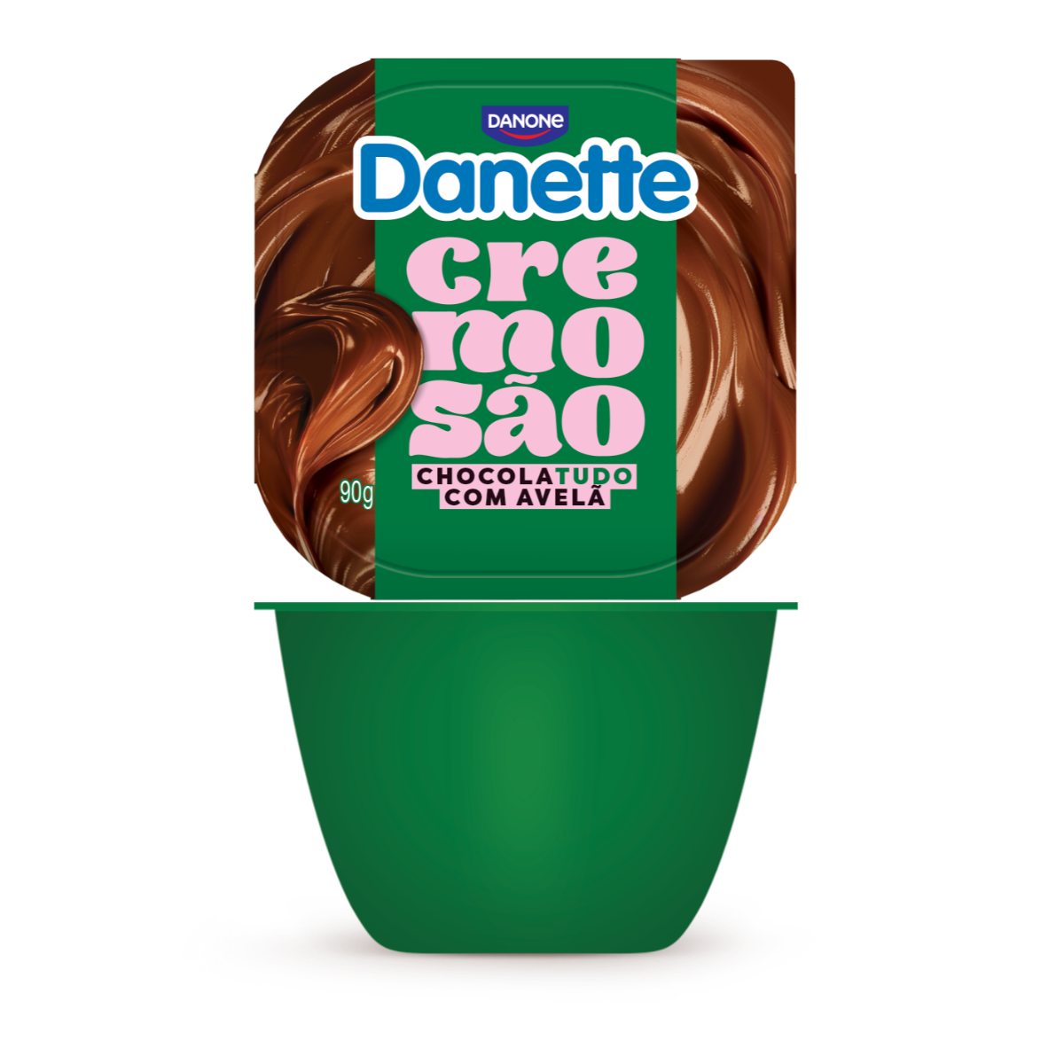 Sobremesa Láctea Chocolatudo com Avelã Danette Cremosão Pote 90g