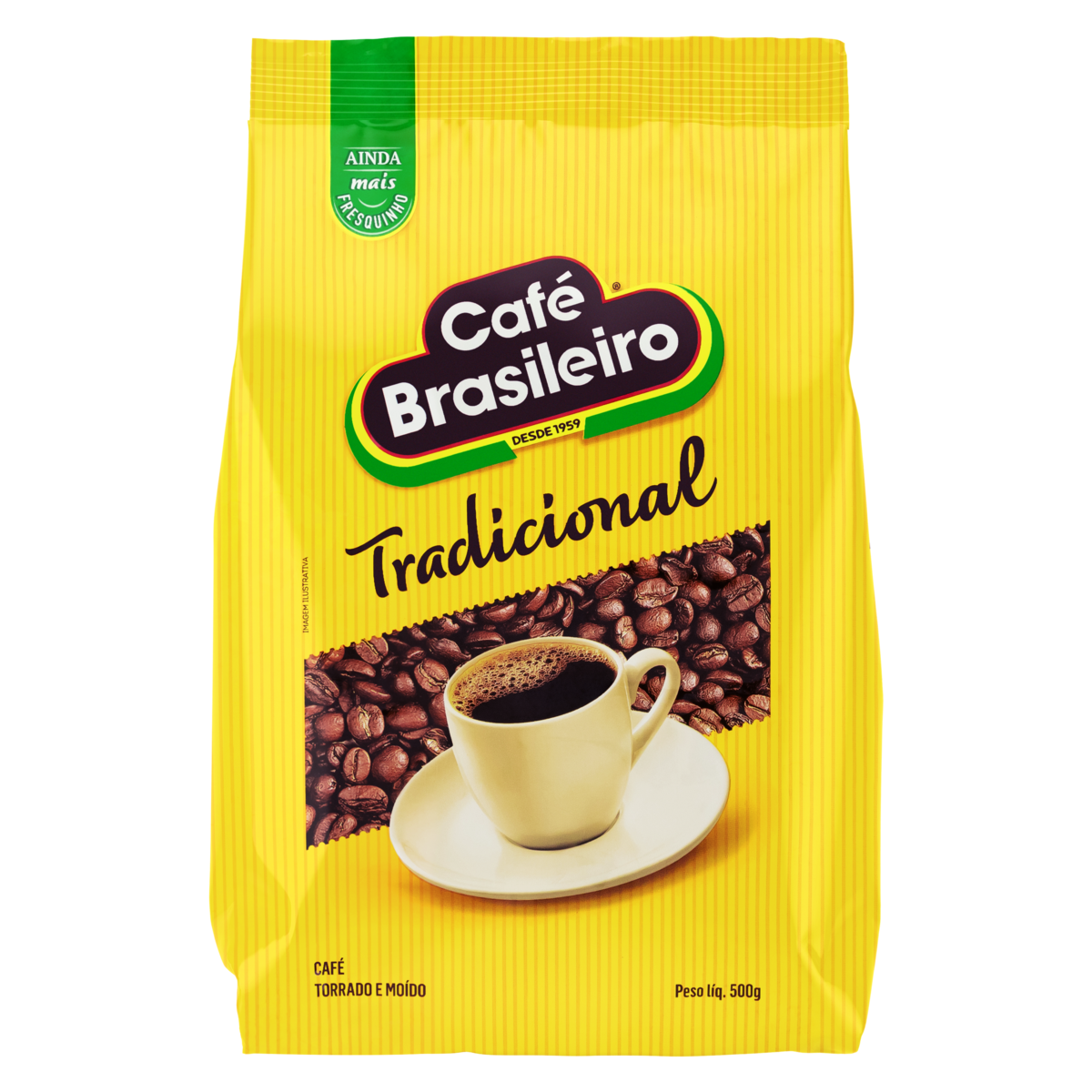 Café Torrado e Moído Tradicional Café Brasileiro Pacote 500g