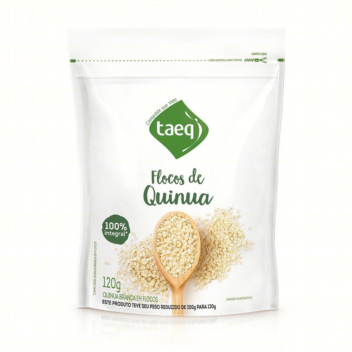 Quinoa Branca em Flocos Integral Taeq Pouch 120g