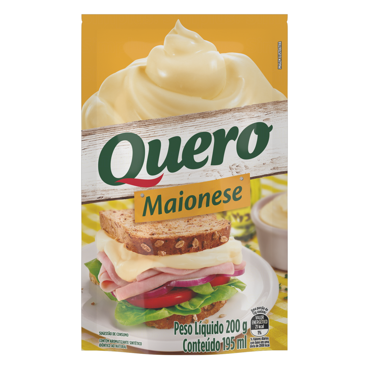 Maionese QUERO Sachê 200g