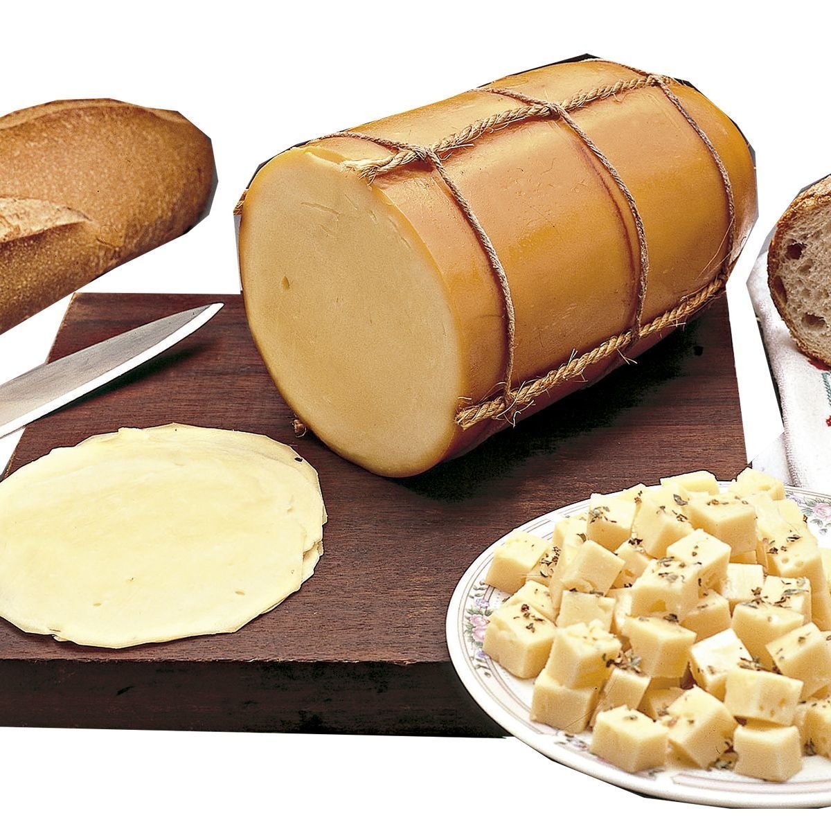 Queijo Provolone Com Casca Fatiado 200g