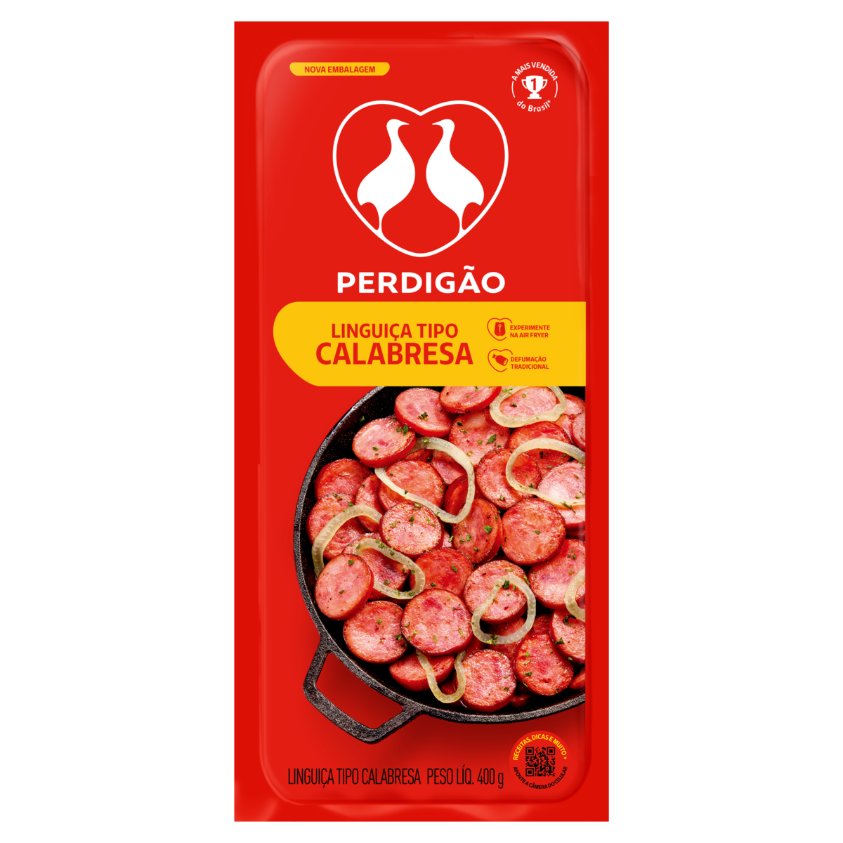 Linguiça Calabresa Cozida e Defumada Perdigão 400g