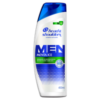 Shampoo Anticaspa Menta Ice Head e Shoulders Men Frasco 400ml