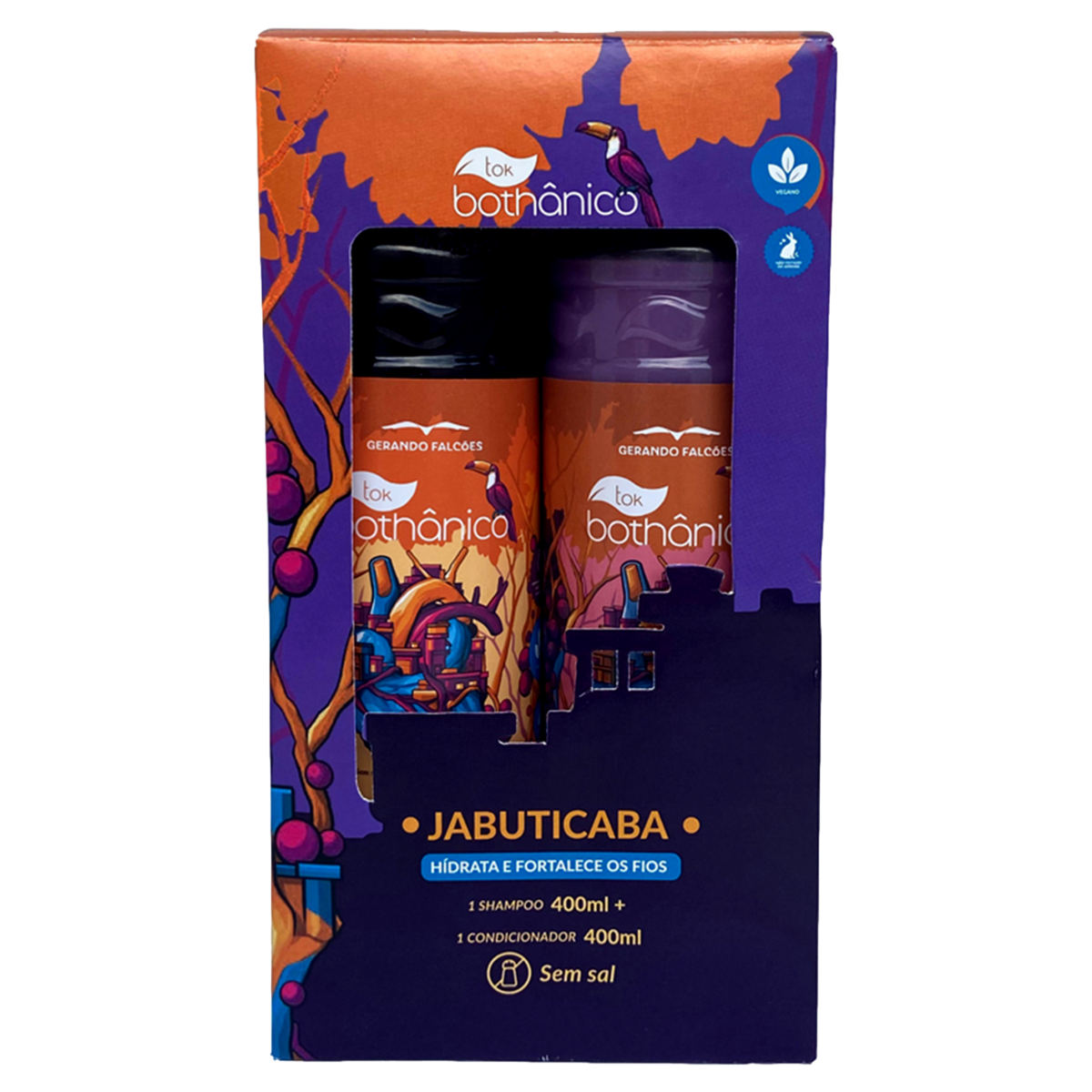 Kit Shampoo + Condicionador Tok Bothânico Jabuticaba 400ml Cada