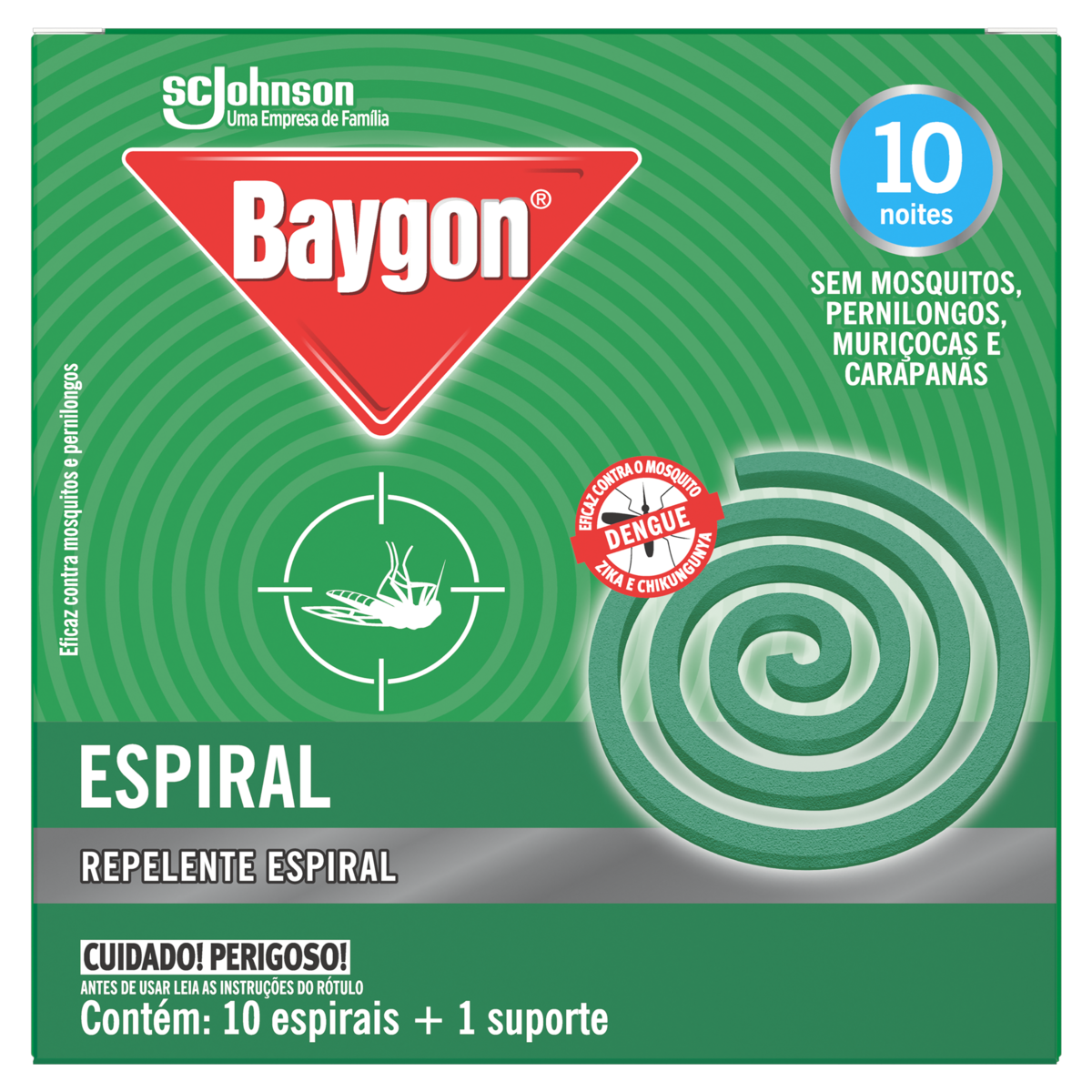 Repelente Espiral Baygon Caixa 10 Unidades