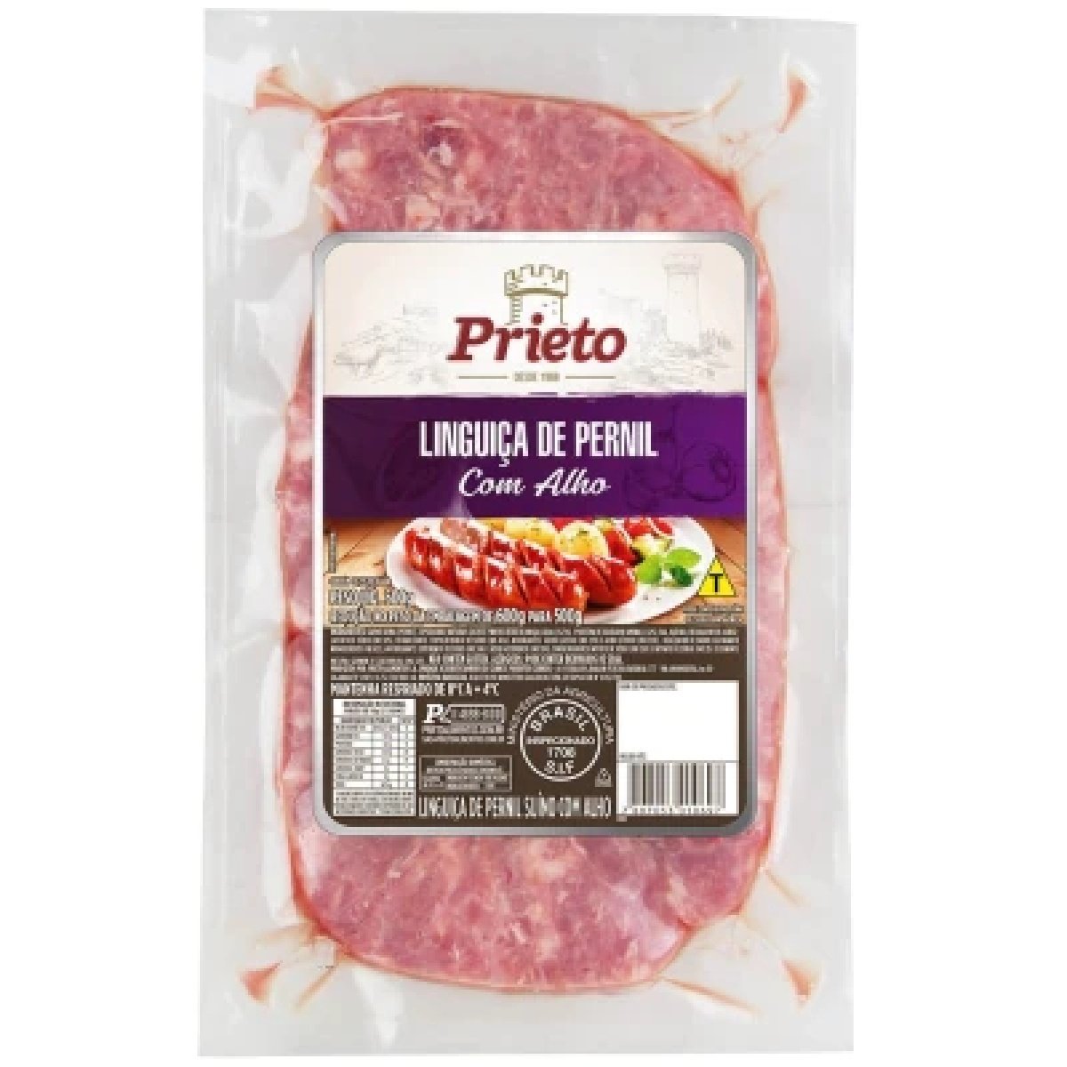 Linguiça de Pernil com Alho Prieto 500g