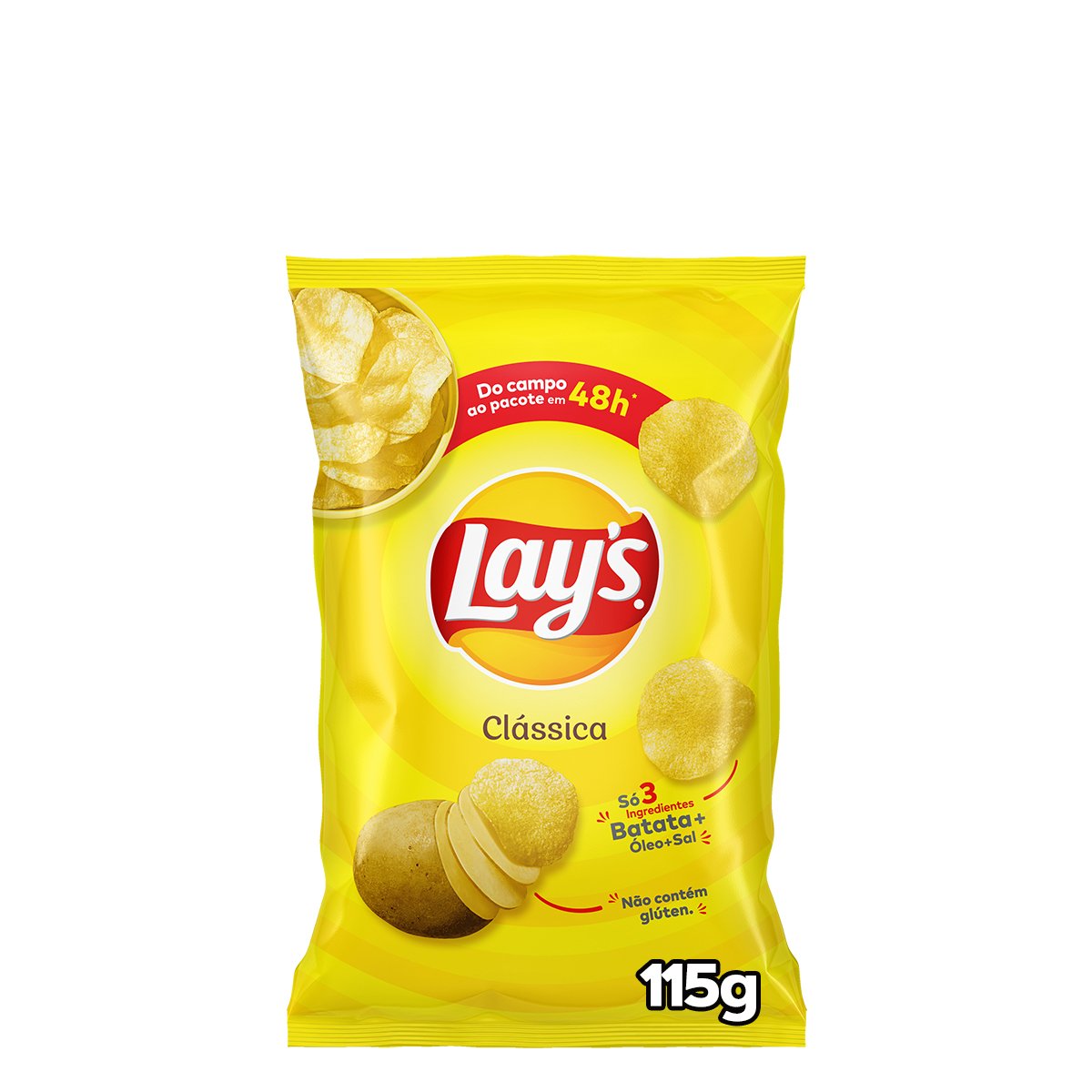 Batata Frita Lisa Clássica Lay's Pacote 115g