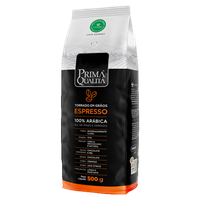 Café Torrado em Grãos Espresso Prima Qualità Gourmet Pacote 500g