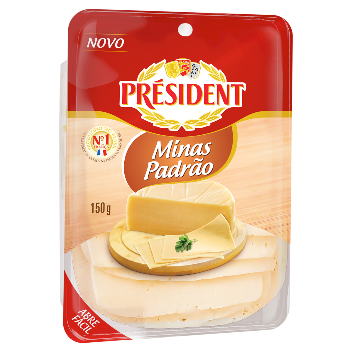 Queijo Minas Padrão Fatiado Président 150g