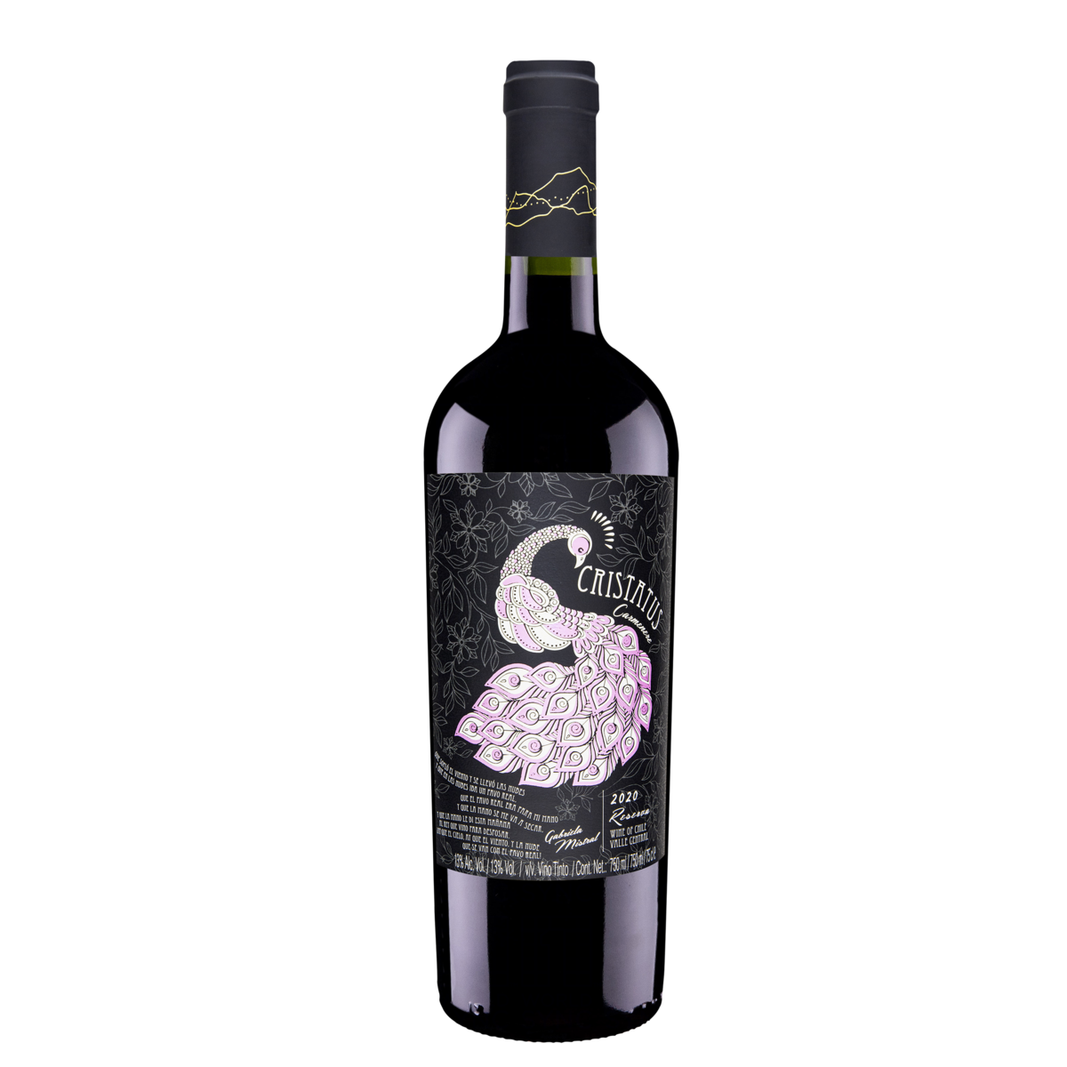 Vinho Tinto Chileno Cristatus Reserva Carmenere 750ml