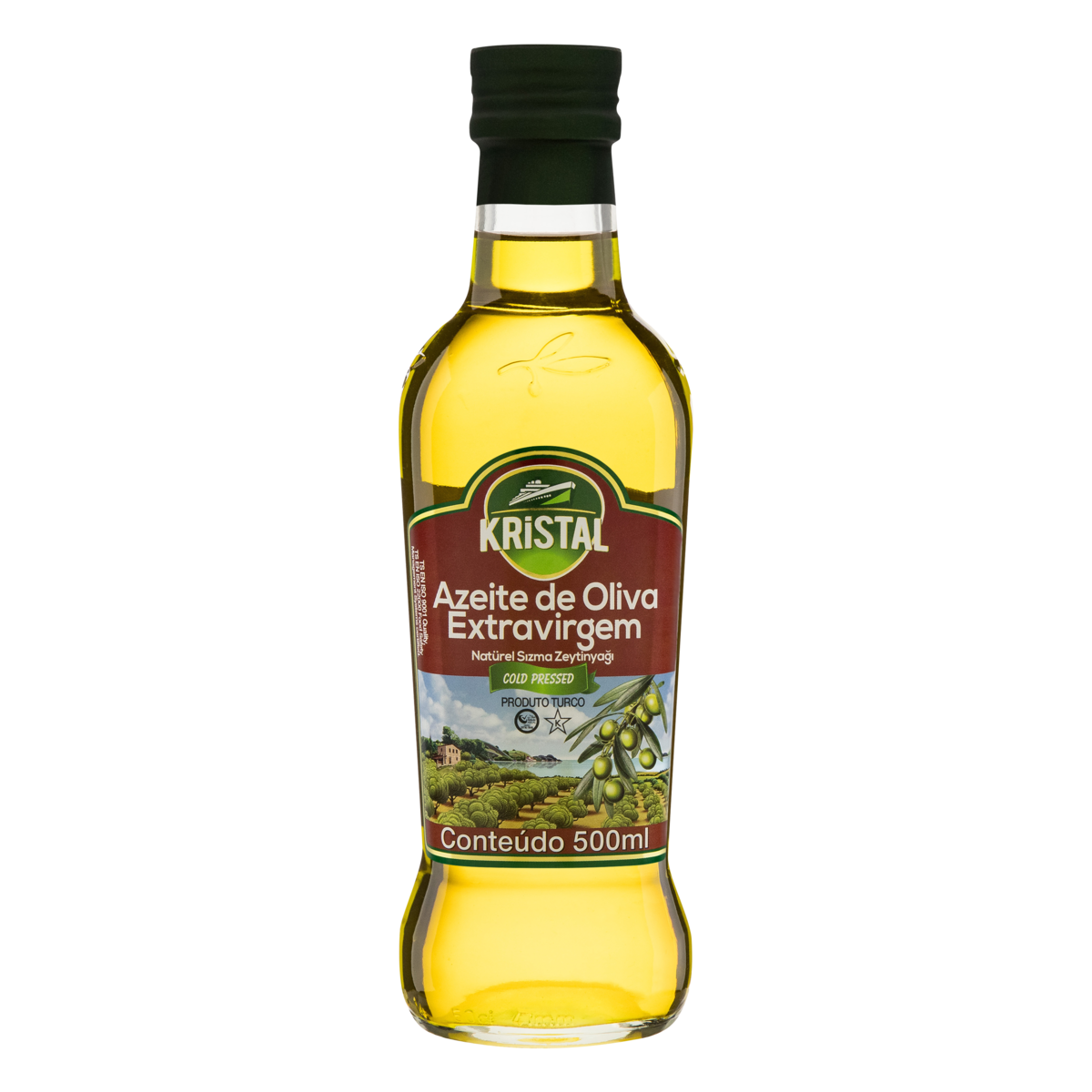 Azeite de Oliva Extra Virgem Turca Kristal Vidro 500ml