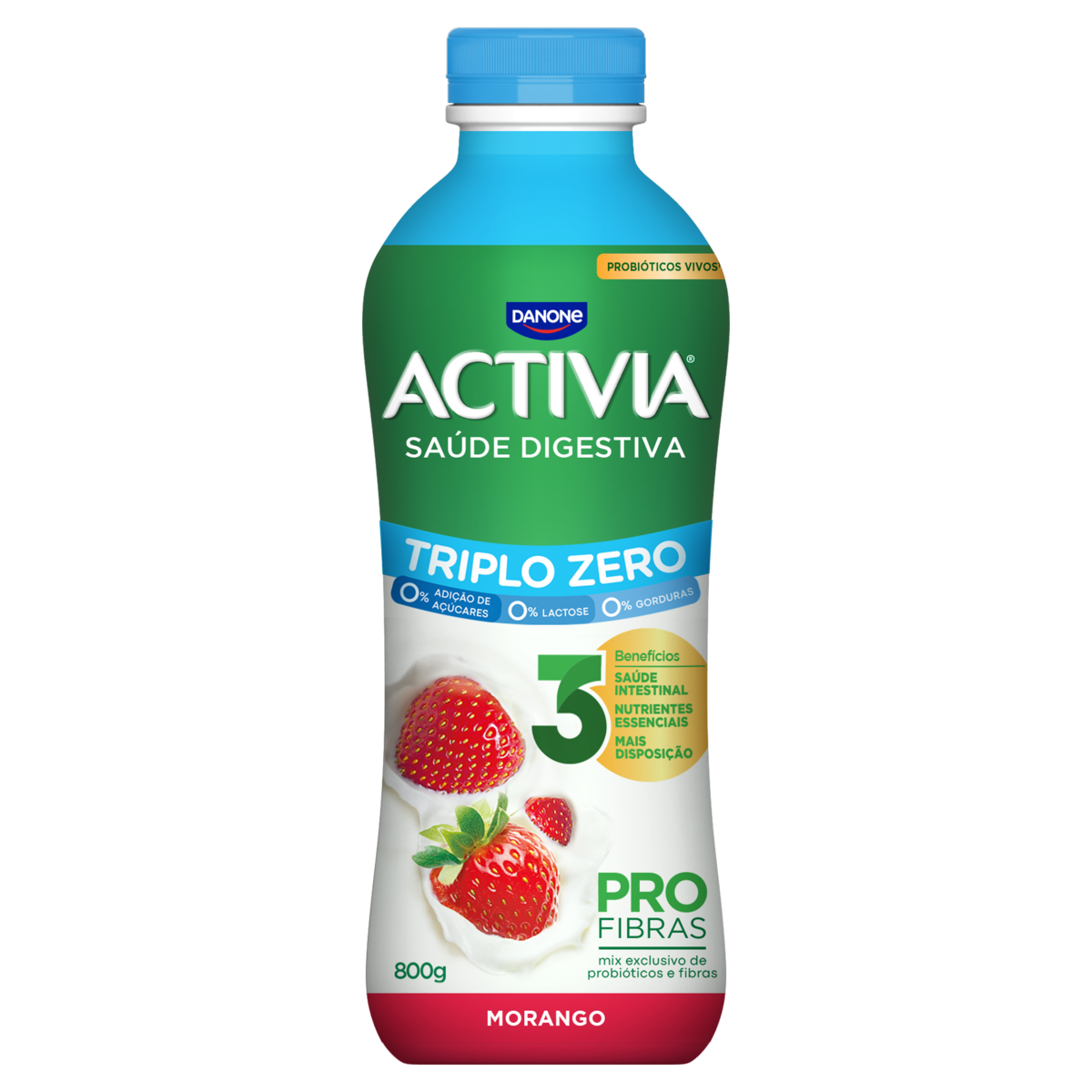 Activia Líquido Zero Morango 800g