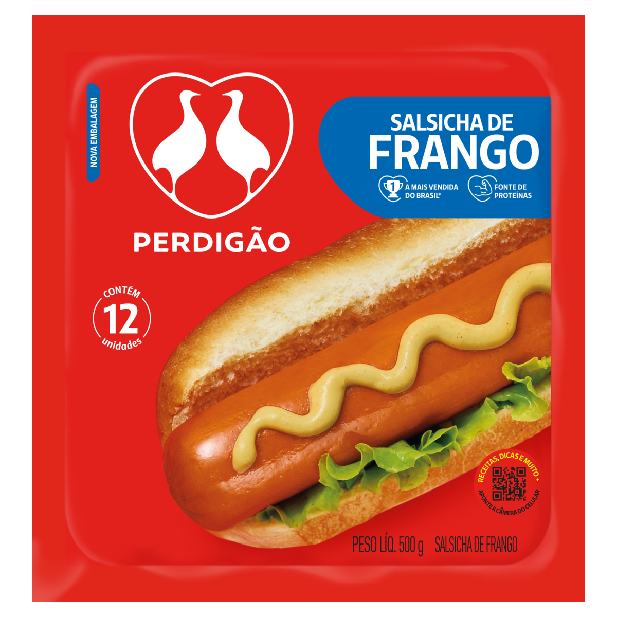 Salsicha de Frango Hot-Dog Perdigão 500g