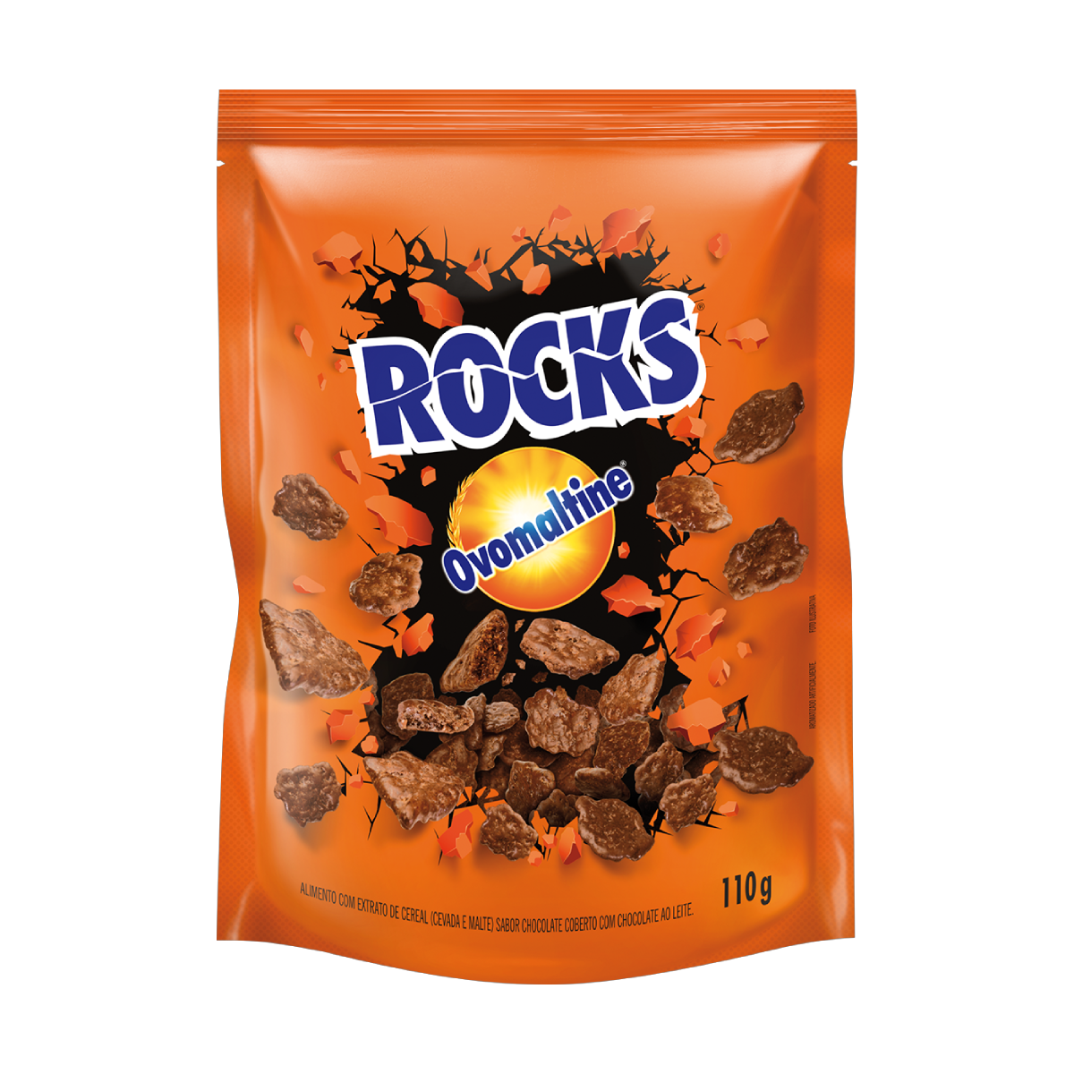 Flocos de Cereais Ovomaltine Rocks Sachê 110g